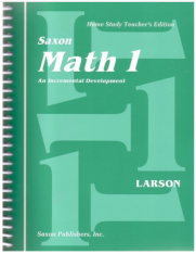 Saxon Math 1 Teacher Edition Manual